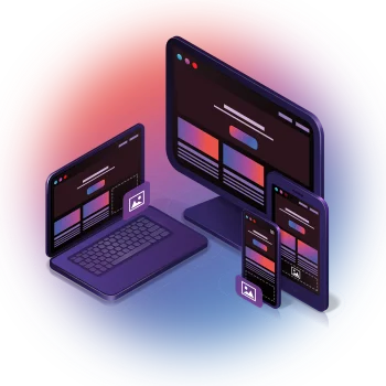 Laptop, PC, Tablet Images Back Gradient Color