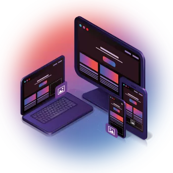 Laptop, PC, Tablet Images Back Gradient Color